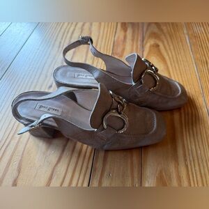 Paul Green Women's Ryan Tan Leather Buckle Heels